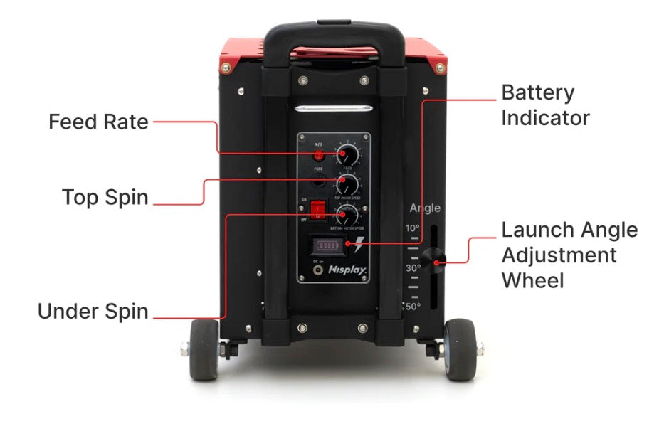 Nisplay N2 - Portable Tennis Ball Machine