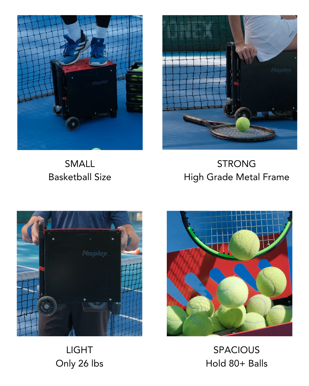 Nisplay N1 - Portable Tennis Ball Machine (Used)